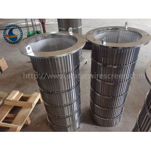 Duplex Steel 2507 Wedge Wire Screen Continuous Slot Id 300mm