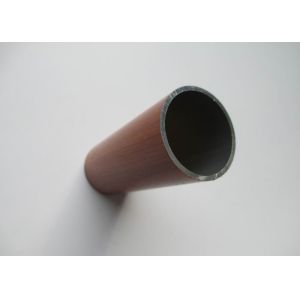 Diameter 30mm Aluminium Round Tube Wood Grain Painted Environment Protection