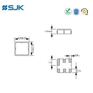SMD DCC6C SAW Resonator 3*3mm For Automative Electronics And Remote Control