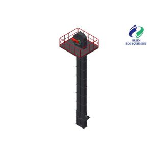 Heat Resistant Storage Silo With Mining Bucket Elevator