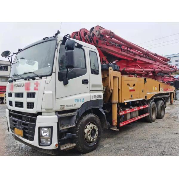 Buy Used Concrete Mixer Truck with 47 Meter Max.Vertical Reach Concrete Pumping Equipment at wholesale prices