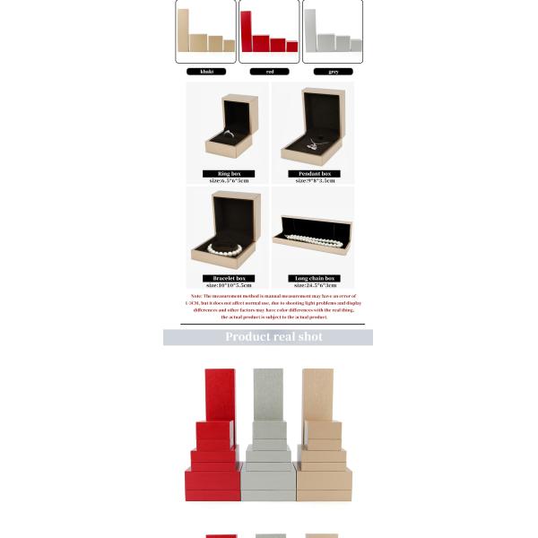 Customized Size Luxury Touch Cardboard Jewelry Packaging Box for Bracelet and Ring