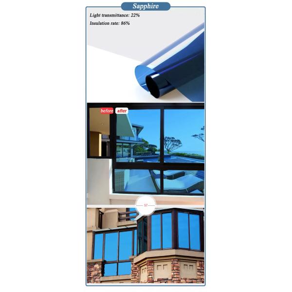 UV Blocking Matte Foil Frosted Glass Static Plastic Film Window Tint Film Heat Insulation 1000mm