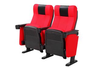 Quality PP Backrest Movie Theatre Chairs  Powder Coating Treatment for sale