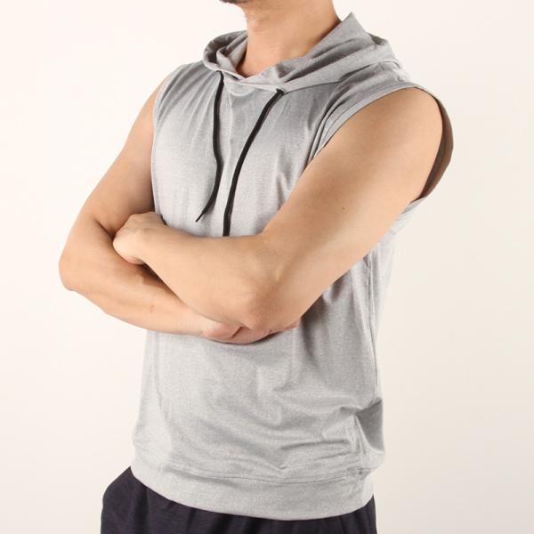 Men'S Casual Sleeveless 4 Way Spandex Hoody Vest