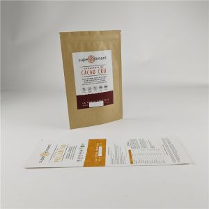 Food Packaging Material Custom Digital Printing Stand Up Zipper Bags Smell Proof