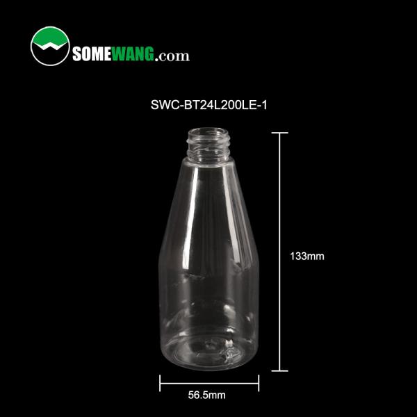 200ml PET Plastic Shampoo Hair Hand Body Wash Pump Bottle Customized Color