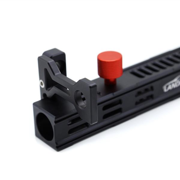 Black Aluminum Alloy Flagpole Holder for Jeep Wrangler JL Sturdy and Long