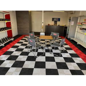 400x400mm Polypropylene Garage Floor Tiles Anti Slip Garage Snap Tiles