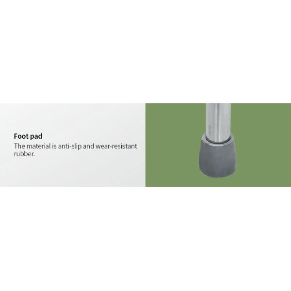 Medical aluminium walking frame front view