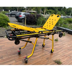 First Aid Aluminum Alloy Ambulance Stretcher with Folding Leg Mechanical