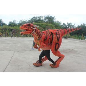Leaky Legs Red Handmade Realistic Dinosaur Costume Display Commercial Center