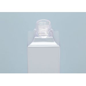 Plastic Clear Bottles BPA Free Squeezable With Disc Cap
