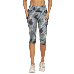 Senda Sustainable Women Yoga Green Short Length Gym Leggings