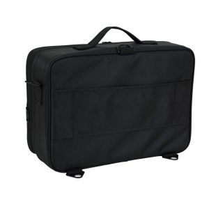 China Custom Pink Makeup Bag , Red Fabric Zipper Makeup Carrying Bag on sale