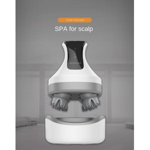 Portable Electric Head Scalp Vibrating Massager With Red Lights Infrared Physiotherapy DC5V