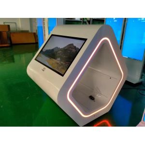 Win10 Linux 55inch Interactive Digital Kiosk Customized Cube Design