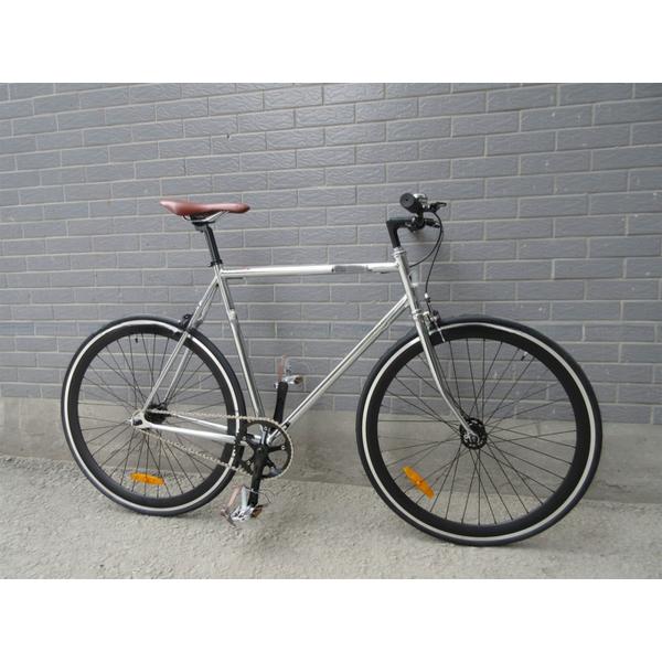 Retro Vintage 700C Single Speed Chrome Racing Cycle with KMC Chain and Lasco Crank Set