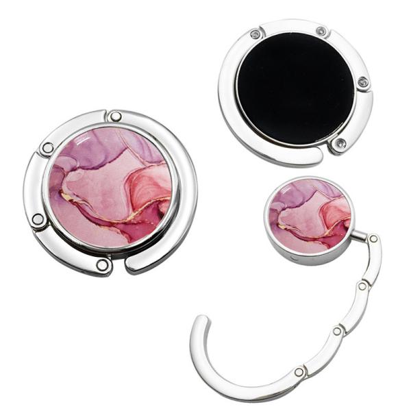 Custom Foldable Purse Hook Zinc Alloy Womens Bag Table Hanger