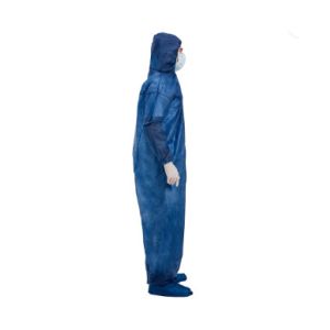 PE Disposable White Overalls , Full Body Disposable Coveralls OZONE