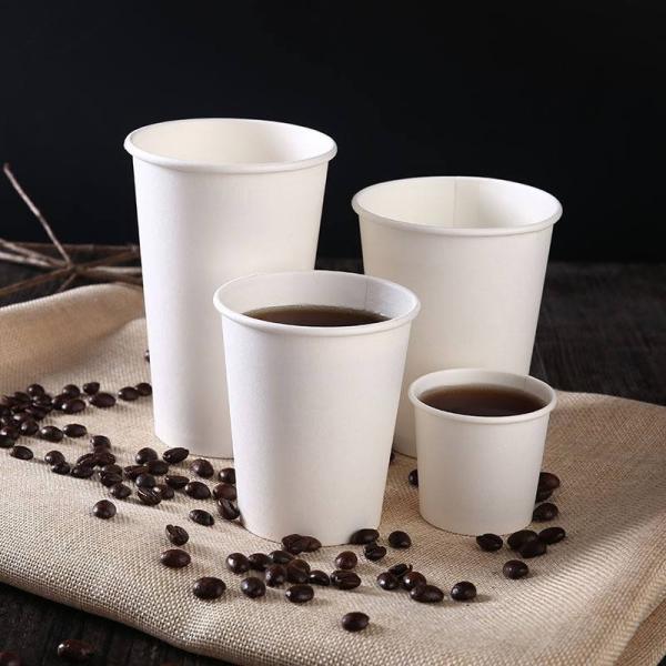 Buy Custom Single Wall Paper Cup Disposable Eco Friendly Paper Hot Drink Paper Coffee Cup at wholesale prices