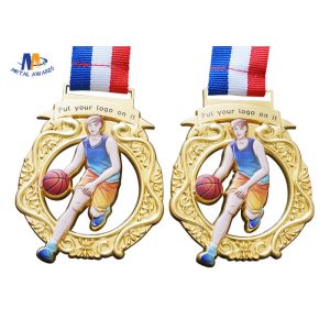 Basketball 65×4MM Cut Out Medals