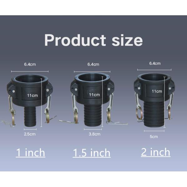 1Inch 1.5 2 Inch Plastic Hose Coupling Custom 1000L IBC Tank Valve Adapter for Garden Hose