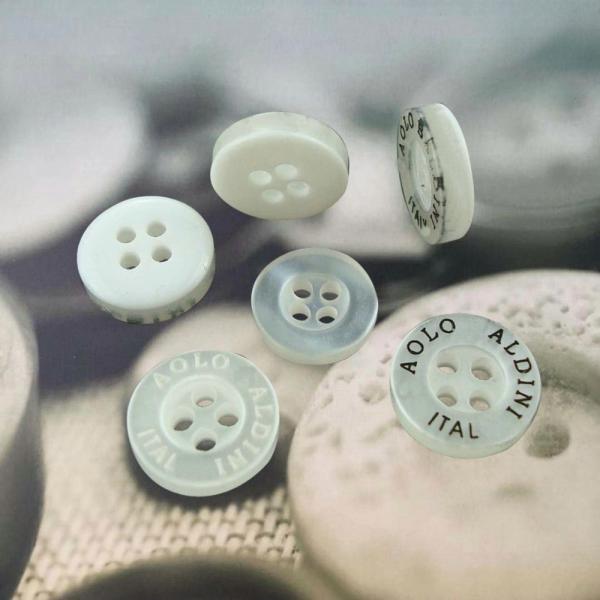 Wholesale polyester chalk Resin Rod buttons for Shirt Coat