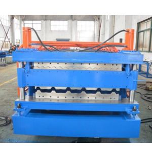 0.8mm PPGI Metal Corrugated Roof Sheet Making Machine Shake Proof