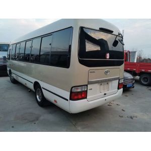 Petrol Engine Used Toyota Coaster Bus / 6 Gearbox Toyota Used Mini Bus