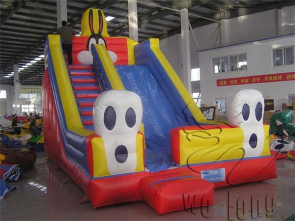 Hot commercial inflatable pool slide