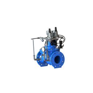 Blue RAL 5005 NSF61 Water Control Valve With SS304 Internal Parts And EPDM Body