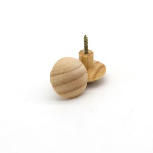 Pine wooden furniture knob wooden handle
