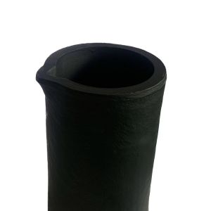 Quality Black Heat Resistant Crucibles , Cylindrical Crucible For Melting Gold And Silver for sale