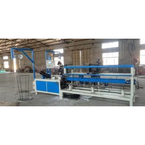 Quality 3m width single wire Full Automatic Diamond Mesh Chain Link Fence Machine for Cyclone Wire for sale