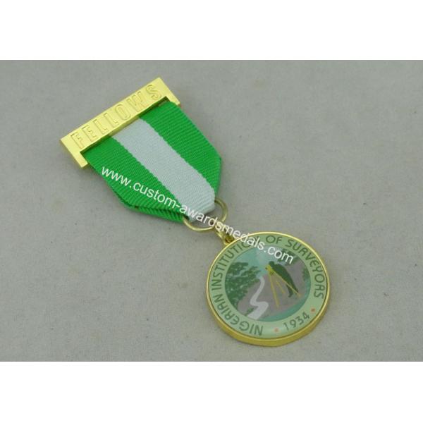 Nigerian Institution Surveyors Custom Medal Awards Zinc Alloy / Offset Printing Piece
