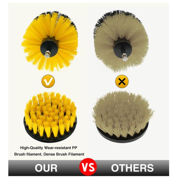 Power Scrubber Cleaning Brush Attachment Set All Purpose Drill Clean Brushes Kit