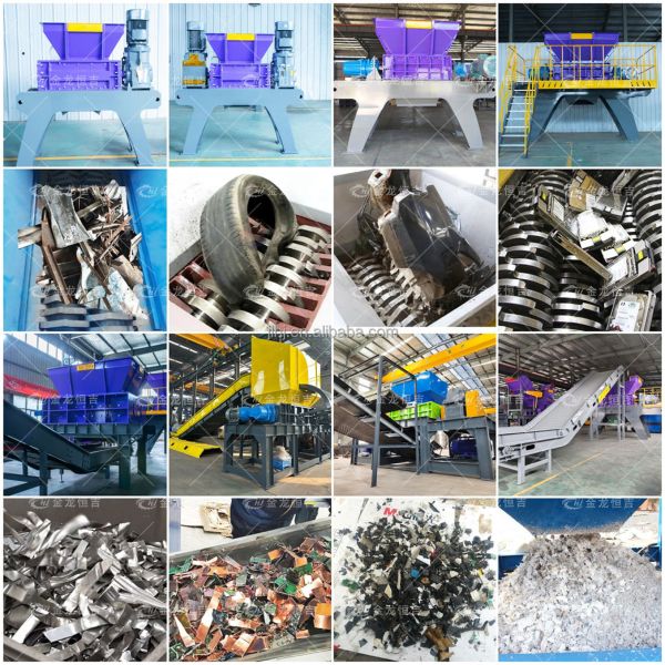 Industrial Waste Recycling Metal Shredder with Electronic and Pallet Recycling Capabilities