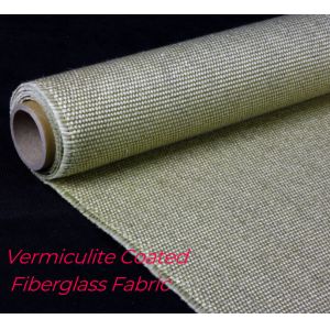 Vermiculite Coated Fiberglass Fabric High Strength High-temperature Resistance