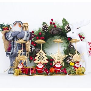 Fashionable Design Iron Ornament Christmas Candle Holder