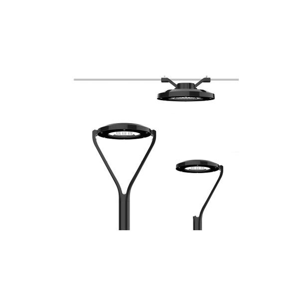 Aluminium IP66 100w Pole Lamp For Outdoor LED Garden Light With IK08 Protection And 220-240Vac Input Voltage