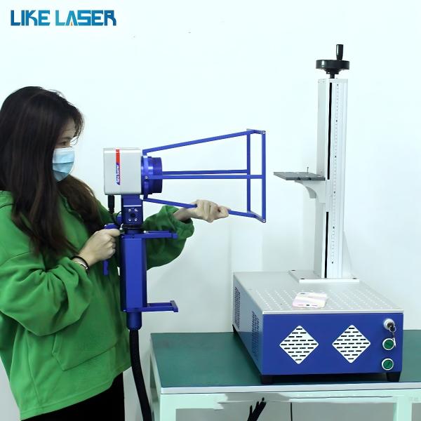 50W 3D Auto Focus Dynamic Laser Marking Machine for Dog Tag Rings Jewelry Gold