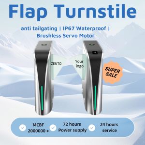 Zento IP67 Waterproof Access Control System Brushless Servo Motor Flap Barrier