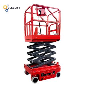 Extendable Mini Scissor Lift With 0.8 Kw Motor Power And 25% Gradeability