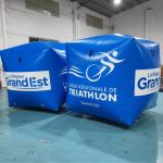 Custom Floating Triathlon Inflatable Cube Buoy Water Swim Regatta Race Air