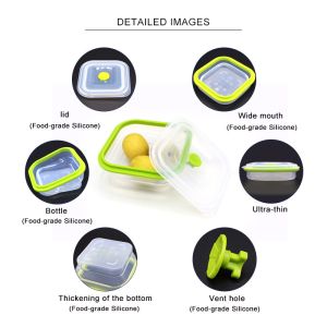 800ML Biodegradable Collapsible Kitchen Storage Containers