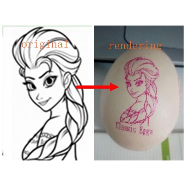 Black Ink Cartridge And Best Service Egg Marking Equipment / Egg Printer Machine