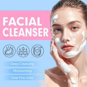 Private Label Organic Makeup Remover Face Wash Snail Hyaluronic Acid Facial