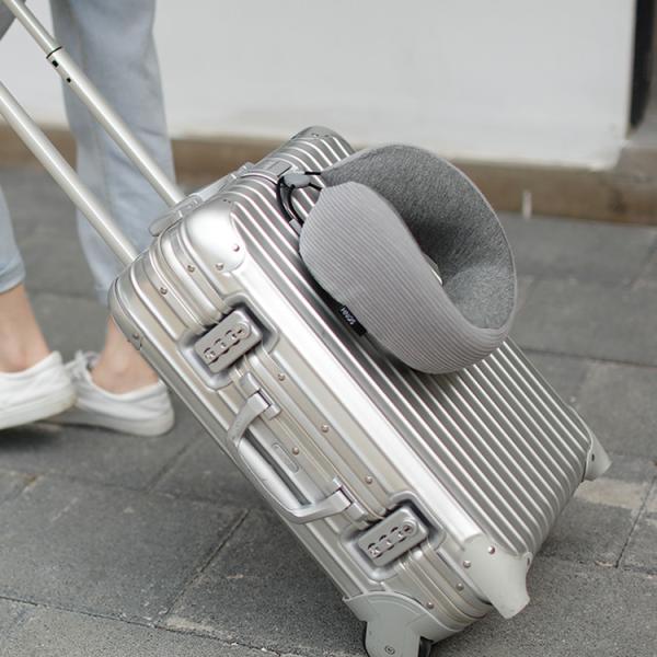 Compressible Memory Foam Neck Support Pillow Antibacterial Relaxing High End Fabric