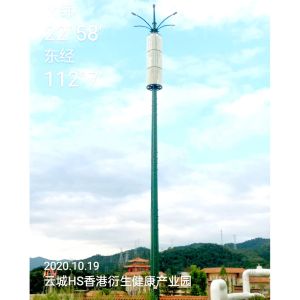 Quality Q235 Anetenna Monopole Wind Turbine Tower Flower Basket Design for sale